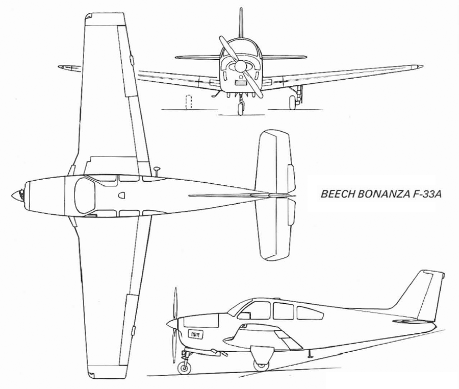 beechcraft bonanza f33a specifications